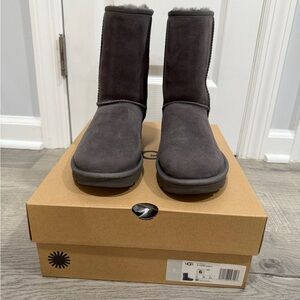UGG Charcoal Suede Boots